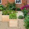 Wooden L-Shape Raised Garden Bed 24 Inch DepthWood L shape garden bed